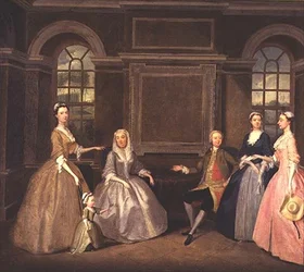 Les familles Broke et Bowes, 1740